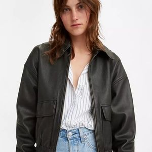 Levi's Henny Leather Jacket Women (NWT)